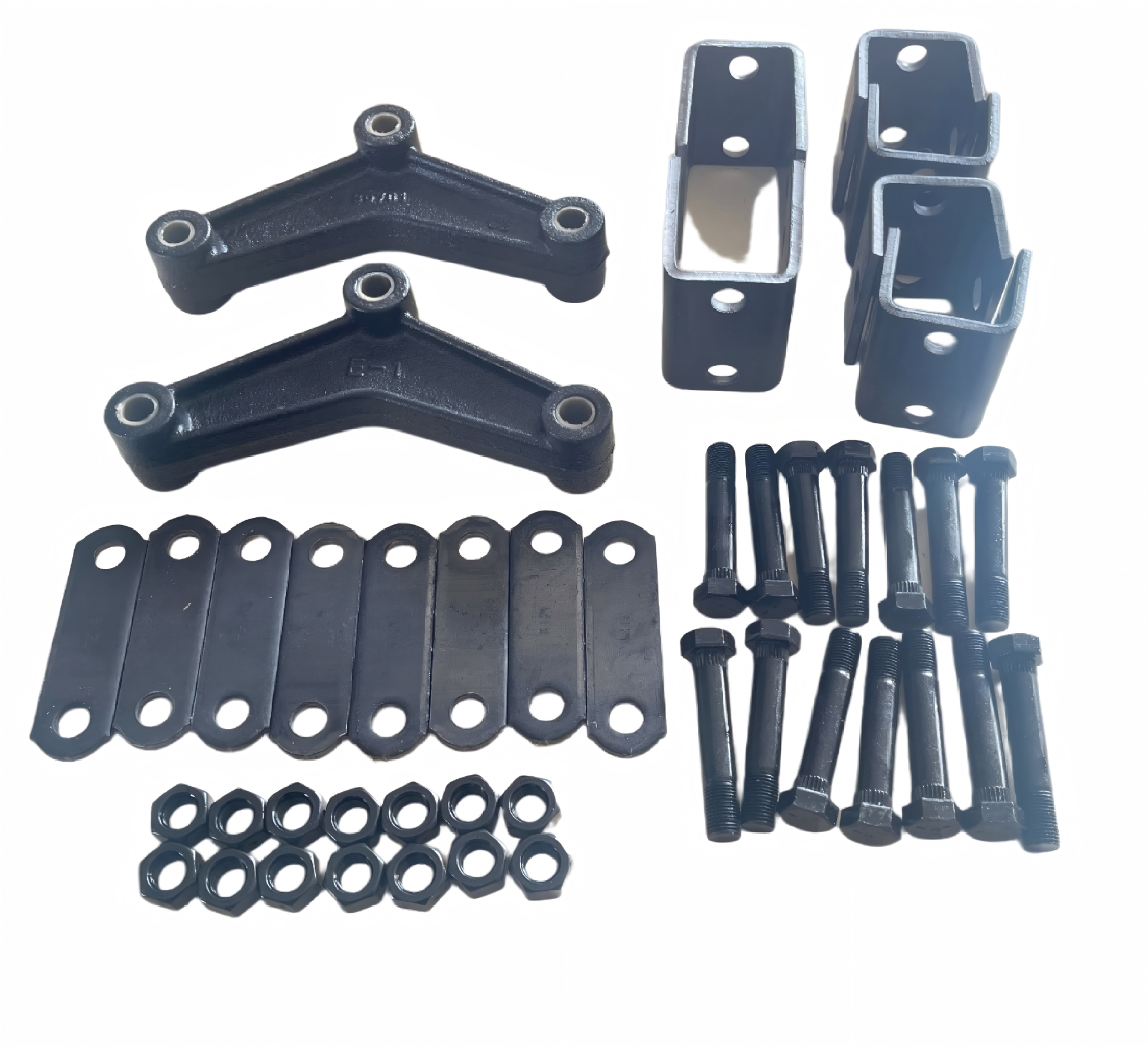 TowNation THK2-7000 tandem axle double-eye hanger kit with equalizers, shackle links, bolts and nuts